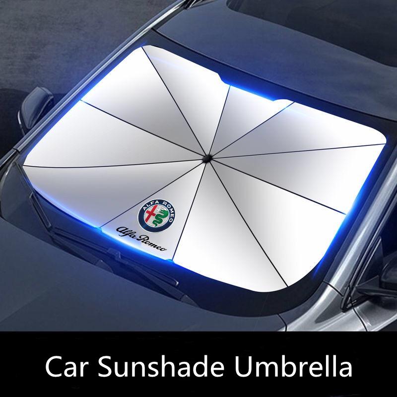 Auto Windschutzscheiben-Sonnenschutz Verbesserter Sonnenschirm für Alfa Romeo Giulia Stelvio Giulietta 159 147 156 166 Auto Zubehör
