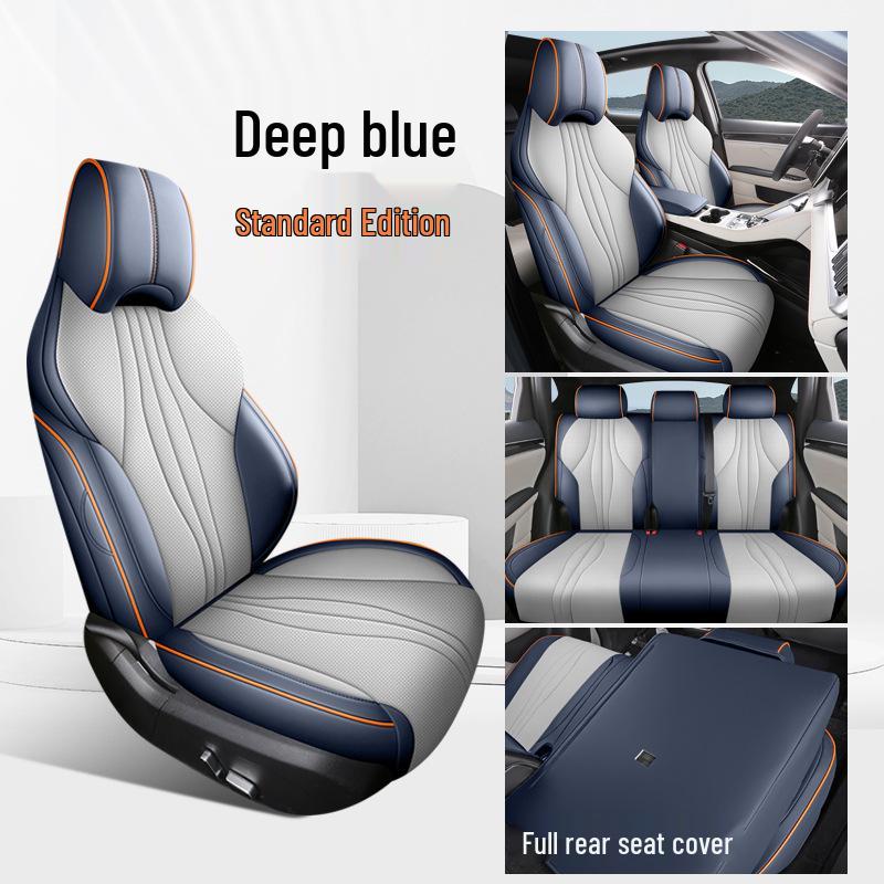 BYD Qin PLUS Universal Full Leather Car Seat Cushion, Four Seasons, Full Surround, Five-Seater