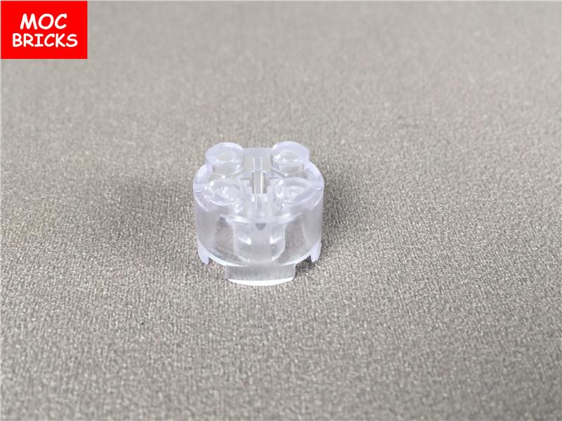 Non-Toxic 50Pcs/Lot Moc Bricks Transparent Clear Plate Block 1X1 1X2 1X4 1X6 02426 4070 Educational Building Blocks Kids Toys
