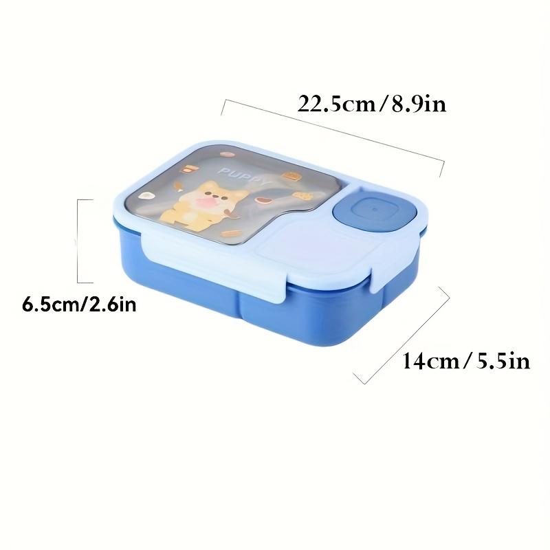 Lunch box scolastica in cartone personalizzabile ad alta capacità con scomparti e posate, regalo ideale per il rientro a scuola e le vacanze