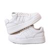 Platform white shoes women's spring new heightening lace-up board shoes casual sports shoes single shoes