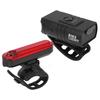 USB Rechargeable Bike Light Set Super Bright Front Headlight and Rear Taillights USB Charging Bike Light with Aluminum