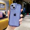 Applicable To IPhone15 Transparent Protective Case Apple 11 Wave Air Cushion Mobile Phone Case 14 Bubble Anti Fall 12 All Inclusive 16