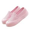 Women's White Waterproof Closed-Toe Nurse Shoes - Soft Sole, Non-Slip, Hollow Out Flat Sandals for Summer Work