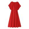 Vintage Women Dresses Fashion Single Breasted Sashes Draped V Neck Sleeveless Solid Ladies Dresses