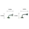 Wall Lights Sand Table Scaled Model LED Metal Lamppost Layout Landscape DIY Miniature Accessories Hanging Lamps Pathway