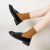 Spring 2025 New Mary Jane Jk Retro Round Head Jk Shoes Loafers Female Student Small Leather Shoes Women's Single Shoes
