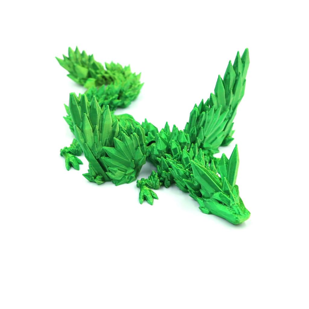 Colorful 3D Printed Dragon Egg Crystal Ornament Set - Creative and Trendy Toy and Gift.