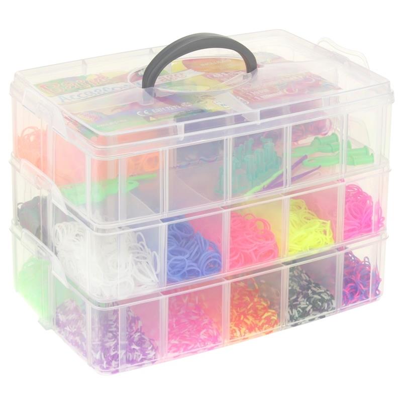 Elastische Bänder zum Herstellen von Schmuckarmbändern Loom Bands Loom Set XXL