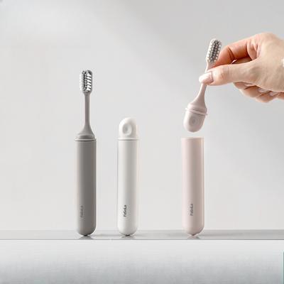 Travel Folding Toothbrush, Dust-proof Small Head Toothbrush, Portable Toothbrush for Business Trips