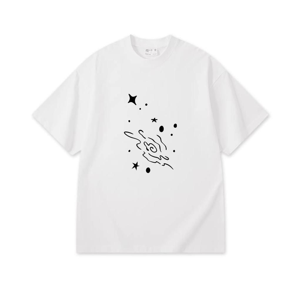 Women's Star Short Sleeve T-shirt - Summer 2026 Hot Style, Unique Pure Cotton, Loose Half Sleeve, Round Neck, Casual Top.