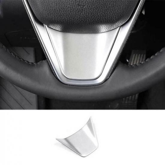 1PCS For Toyota Venza Harrier 2021-2023 Silver Steering Wheel Sheet Cover Trim