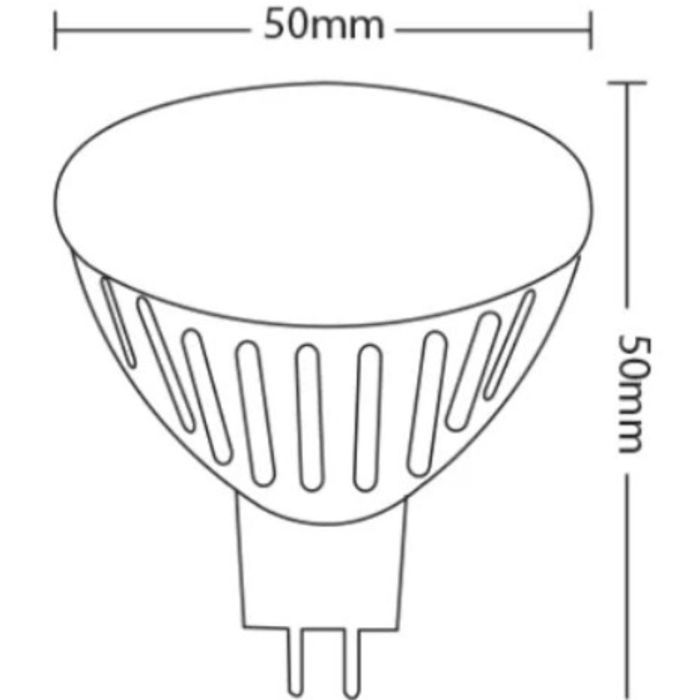 Ampoule LED MR16 6W GU5.3 12V AC/DC 2700K