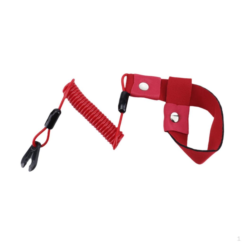 Boat Kill Switch Lanyard Engine Cut Off Stop Tether Parts Replacement Safe Cord Wrist Strap for