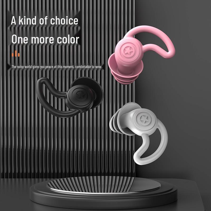 Strong Silent Silicone Earplugs: Waterproof Noise-Reducing Sleep & Swim Solution White