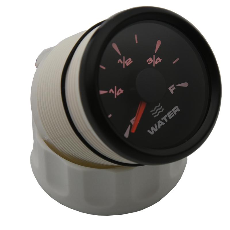 Hot Sale 52mm R Ohm Water Level Gauge 200 250 300 350 450mm Water Level Sensors 0-190ohm for Car Boat Yacht 8 Colors Backlight
