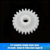 Plastic Gear Rack, 0.5 Module, Single Layer, 24 Teeth, Science Hardware Spare Part