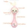 Baby Music Flashing Rattle Toys Rabbit Teether Hand Bells Mobile Infant Weep Tear Rattles Newborn Early Educational Toys 0-12M