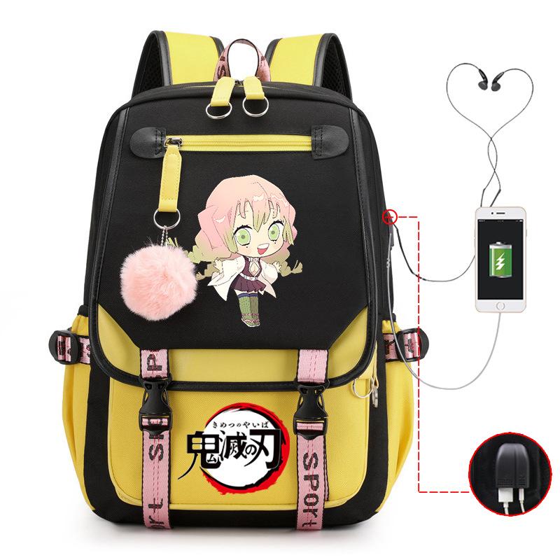 Demon slayer ghost extermination column student schoolbag junior high school student primary school student middle school student backpack