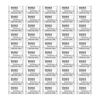 50pack Weather Resistant Sealing Compound Suitable for Indoor Outdoor Use On Wall Gaps and Pipe Joints