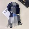 British Classic 111 Pure Plaid Scarf Female Winter Korean Student Versatile Warm Cashmere Couple Scarf