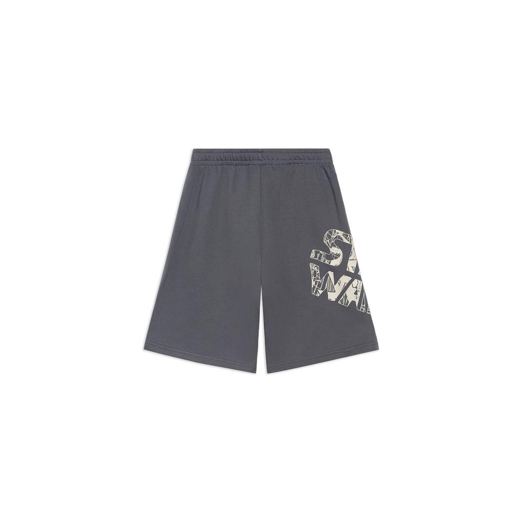 Li-Ning X Disney Star Wars Co-Branded Letter Print Casual Shorts Men Bottoms Thunder-Grey AKSS499-3