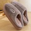 Large Size Cotton Slippers Men Wear Outside In Winter, New Indoor Home Thick Bottom Warm Non-slip Plush Slippers Men