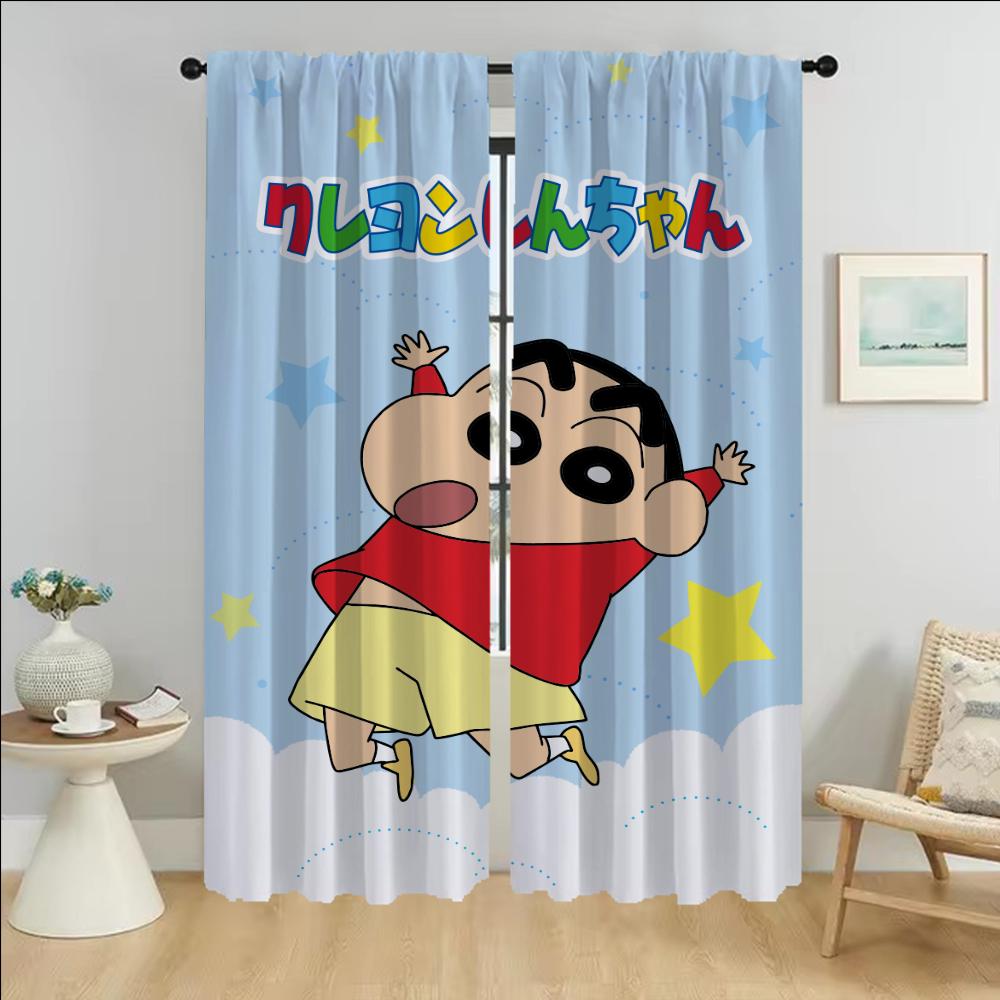 Crayon Blackout Curtain for Room 2 Panel Kitchen Curtains Tulle for Bedroom Home Interior Curtains Partition Shades Living Child