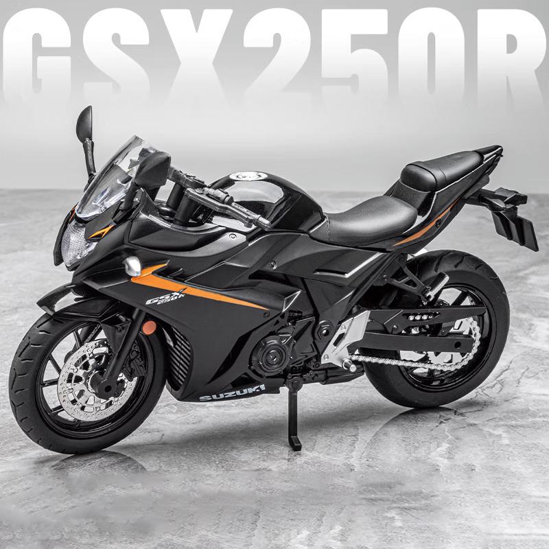 1/12 Suzuki GSX250R Alloy Die Cast Motorcycle Model Toy Vehicle Collection Sound and Light Off Road Autocycle Toys Car