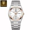 Fashion Quartz Ladies Watch Stainless Steel Date Week Woman's Wristwatch Waterproof Luminous Business Watches For Men Couples
