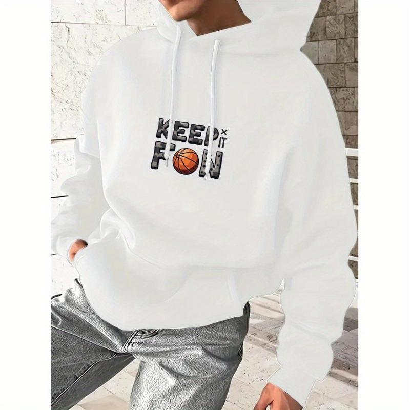 

Hood & Ribbed Hem, Men s Hooded Sweatshirt, Perfect for Layering & Streetwear Aesthetics XXL белый