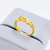 24K Gold Color Branch Leaf Rings For Women Adjustable Open Ring Non Tarnish Wedding Band Trendy Jewelry Accessories Gifts