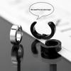 Titanium Steel No Piercing Ear Clips Minimalist Silver Tone Unisex Earrings for Daily Wear Street Office Dating Use