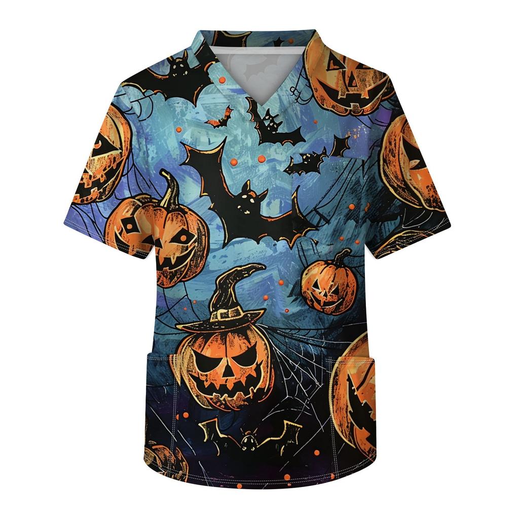 Pánské tričko s krátkým rukávem a výstřihem do V na hrudi