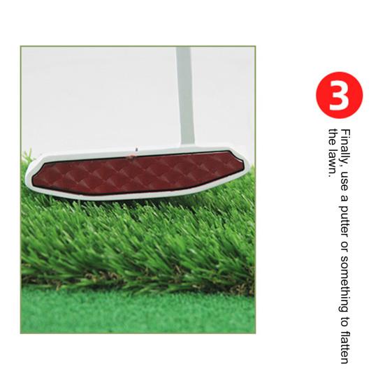 Golf Divotverktyg Grön Bambugaffel Golf Justering Bollmarkör Golfing Divot Fixare Verktyg Trä Golftillbehör för Män