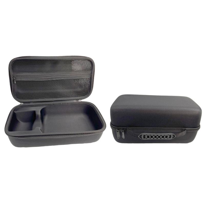Travel Organiser Bag for Hair Dryer and Styling Tools Features Expandable Mesh Pouch Compactly