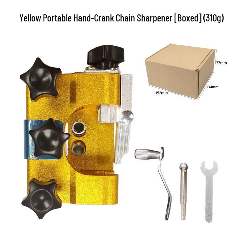 Portable Hand-Crank Chainsaw Sharpener - Compact Tool for Sharpening Chainsaw Teeth