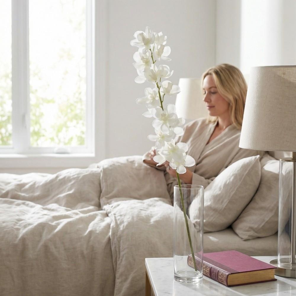 Handmade Artificial Vanda Orchid Flower Butterfly Orchid Fake Flower Branch  Wedding Party Favors