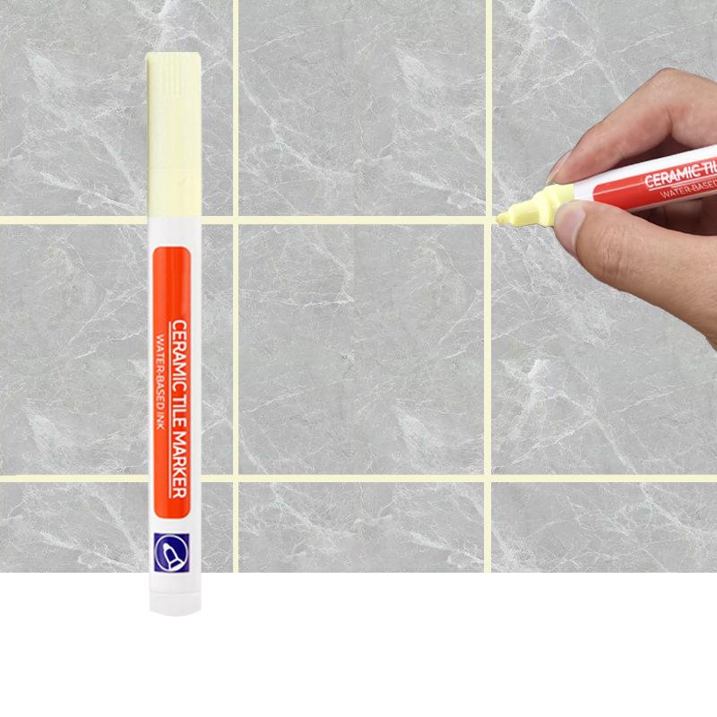 

1/2/3PCS Waterproof White Grout Tile Pen Wall Grout Restorer Marker Pen For Bathroom Wall Floor Decontamination Seam Repair Pens