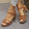 Große Chunky Plateau-Sandalen für Damen - Neuer Stil Einzehenschuhe für Strandbekleidung, Hohe Absätze