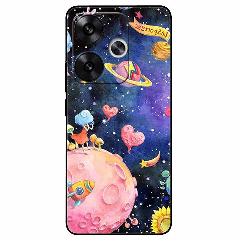 For Xiaomi Poco F6 Cases Soft Silicone Protective Fashion TPU Phone Back Covers For Xiaomi Poco F6 Pro/ Redmi Turbo 3 TPU Cases