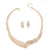 Women's Exaggerated Moon Necklace and Earrings Set