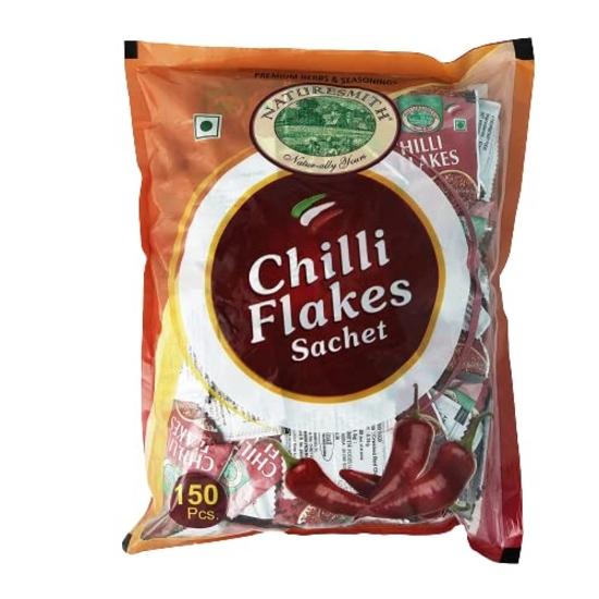 Naturesmith Chilli Flakes Sachet(150Pieces) & Oregano Seasoning Sachet(150Pieces) Combo,300 Grams