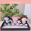Cute Lucifer Marie Cat Plush Keychain Cuddly Toy For Couples Adorable Gift In Pink Brown And Gray