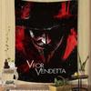 Horror Movie V For V-VendettaS Classic Anime Tapestry Hanging Tarot Hippie Wall Rugs Dorm Home Decor