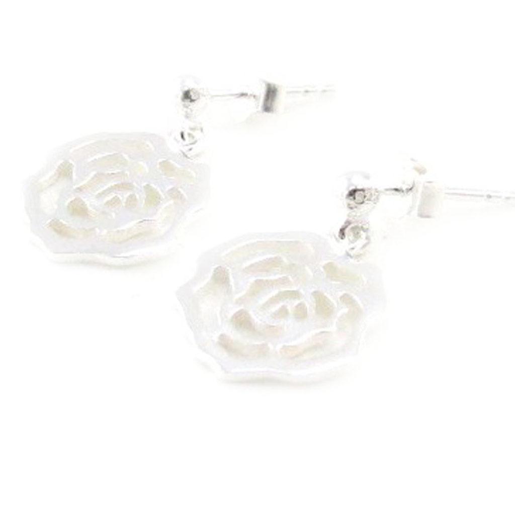 Les Trésors De Lily [I9778] - Silver 'Flora' Silver Earrings (rhodium-plated) - 20x13 Mm