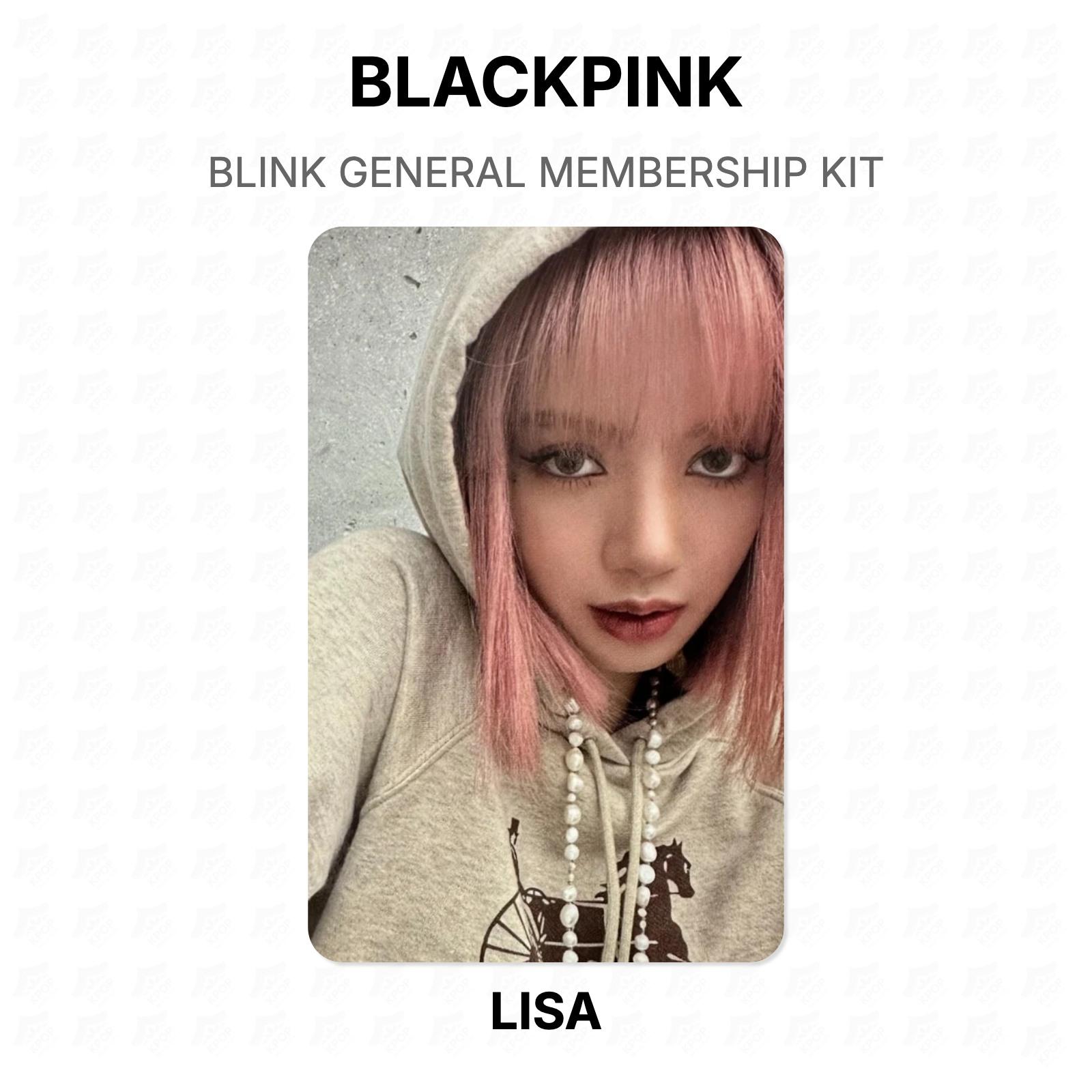 BLACKPINK BLINK GENERAL MEMBERSHIP KIT Official Photocard LISA