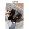 British style black small leather shoes women's 2025 new spring and summer popular heightening shoes jk single shoes platform loafers