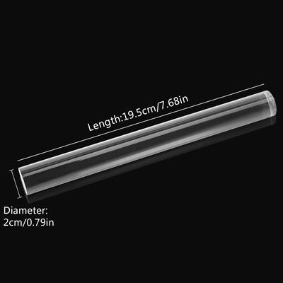 Acrylic Clay Roller Acrylic Round Tube Roller Rolling Clay Bar Clear Clay Art Craft DIY Polymer Clay Tool