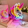 Creative Unicorn LED Neon Night Light - Perfect for Bedroom Ambiance